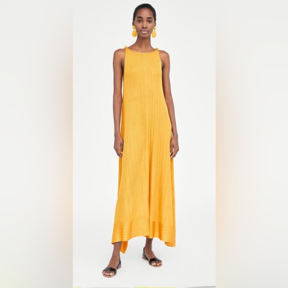 Zara sunflower maxi dress